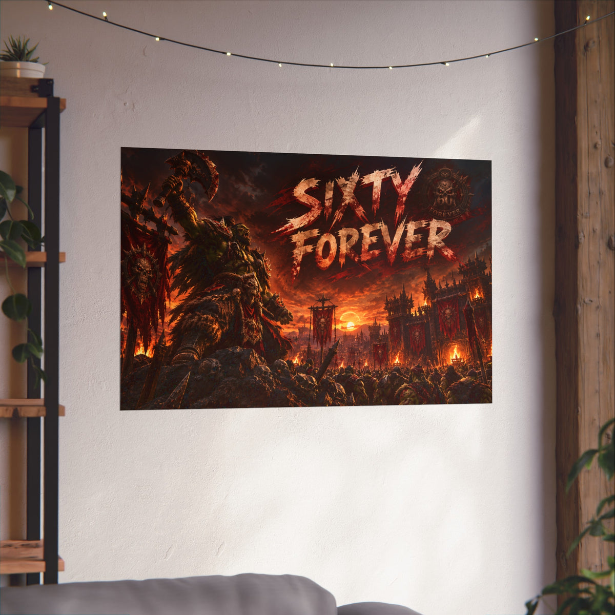 Sixty Forever War-Art Poster — Dark Fantasy Fine Art Print