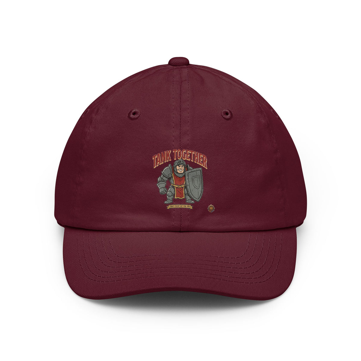 Think Together Dad Hat — Vintage Shield Emblem Baseball Cap