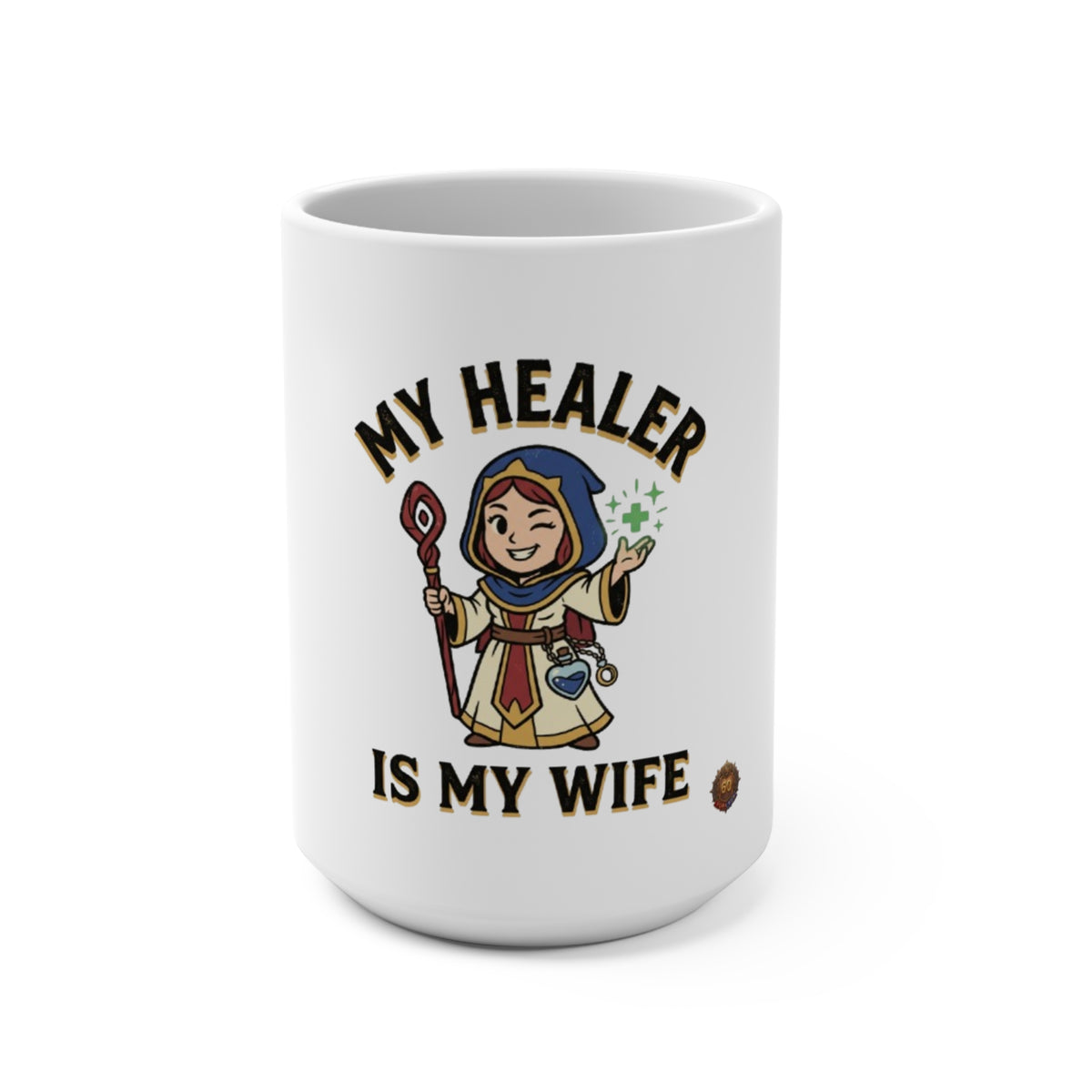 Mug — "My Healer Is My Wife" RPG Couple Gift Coffee Mug (15oz)