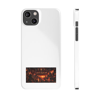 Slim Phone Case — Dark Fantasy Cityscape "Soft Panic" Design
